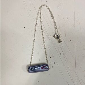 Elegant Silver and Purple Necklace